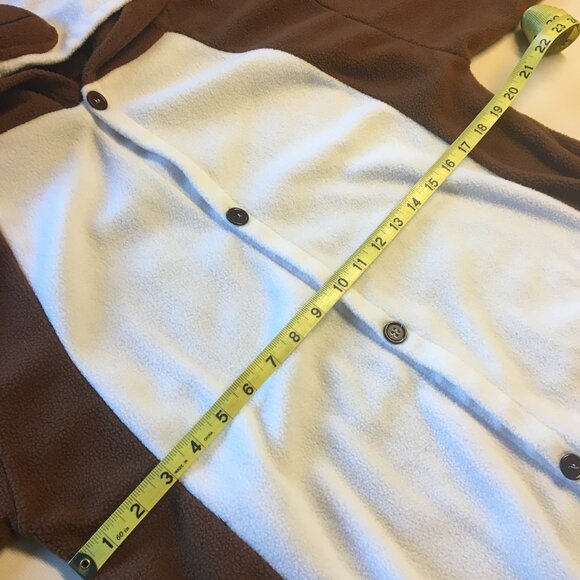 Sloth One Piece Plush Pajama Jumpsuit Adult Small - Picture 7 of 8
